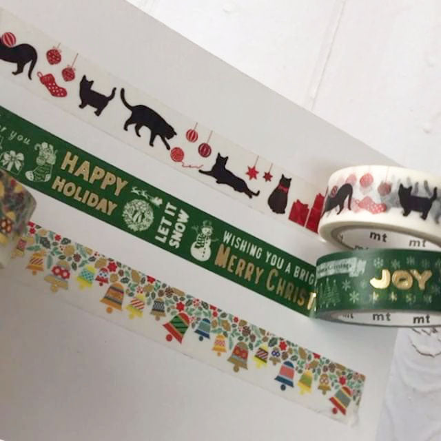 MT Christmas Washi Tape Set, Christmas Paper Tree, Jewels and Christmas  Check Washi, Xmas Planner Supplies, Gift Wrapping Tape 