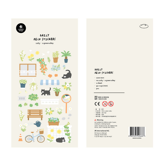 Suatelier Daily Deco Stickers - A Green Alley