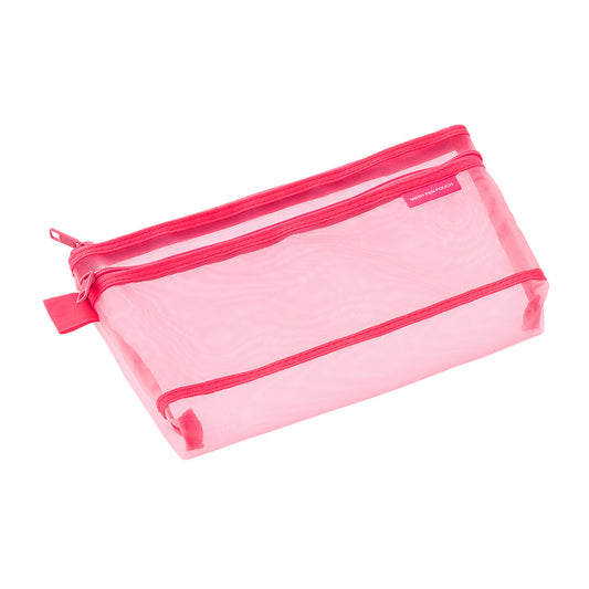 Midori Mesh Pen Pouch Pink A