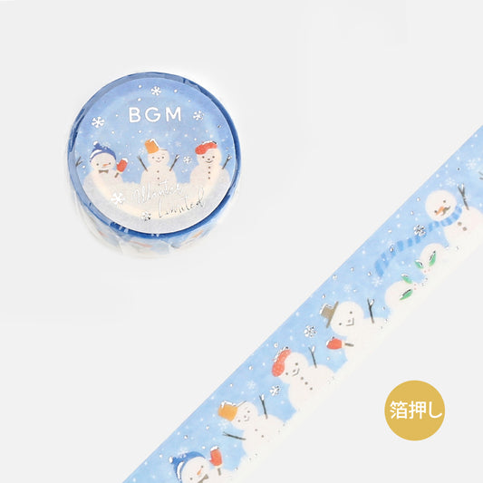 BGM Winter Limited Masking Tape - Snowman Festival