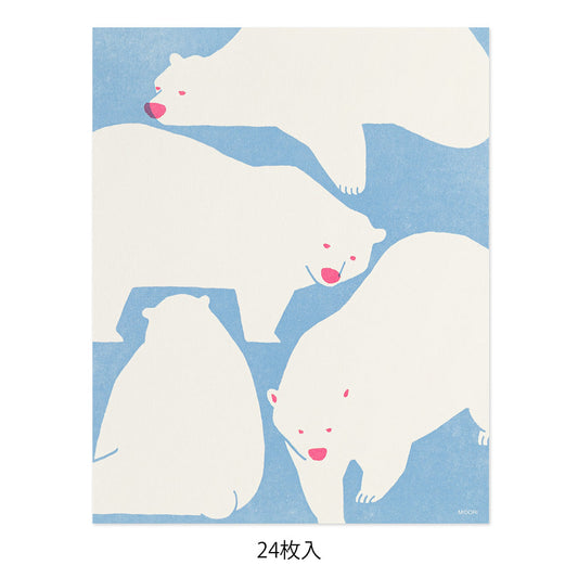 MIDORI Kimagure Easy & Cozy Letter Pad - Polar Bear