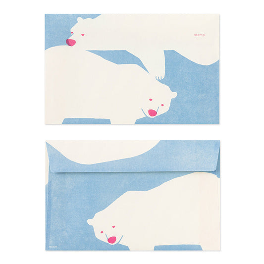 MIDORI Kimagure Easy & Cozy Envelope - Polar Bear
