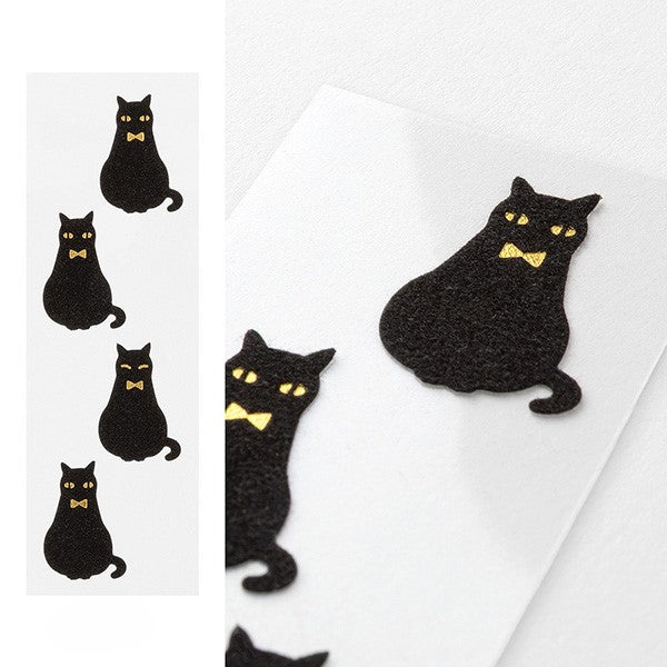 Midori Mini Letter Paper & Envelopes with Stickers 951 Black Cat