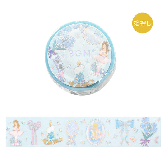 BGM Foil Stamping Masking Tape - Ballerina Blue