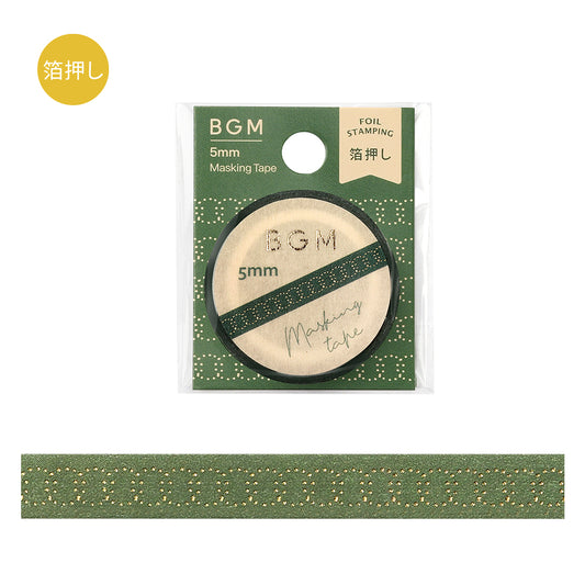 BGM Foil Stamping Masking Tape: Life - Round and Round