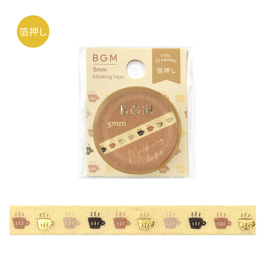 BGM Foil Stamping Masking Tape: Life - Tea Time