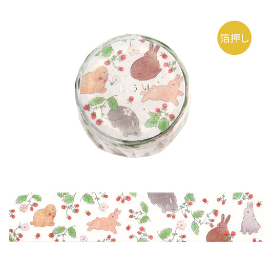 BGM Foil Stamping Masking Tape: Rabbit Country - Forest