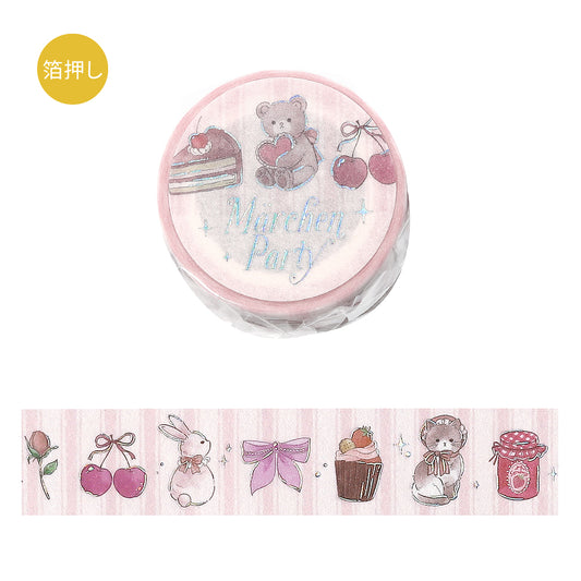 BGM Foil Stamping Masking Tape: Fairy Tale Party - Strawberry