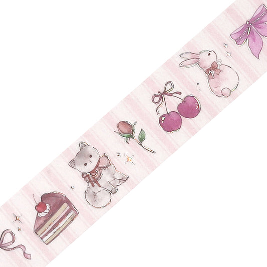 BGM Foil Stamping Masking Tape: Fairy Tale Party - Strawberry