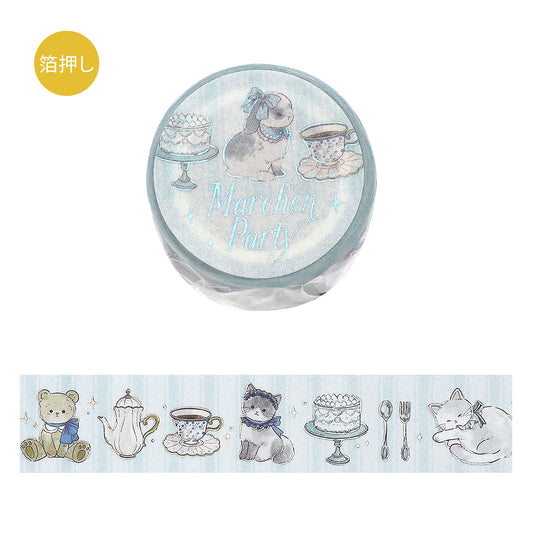 BGM Foil Stamping Masking Tape: Fairy Tale Party - Tea Time