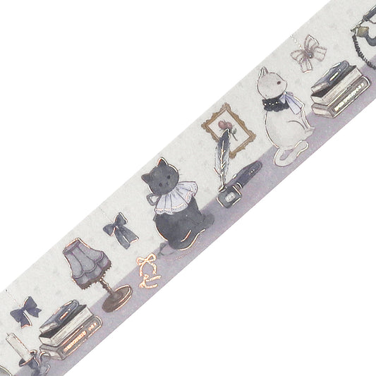 BGM Foil Stamping Masking Tape: Fairy Tale Party - Silver Gray
