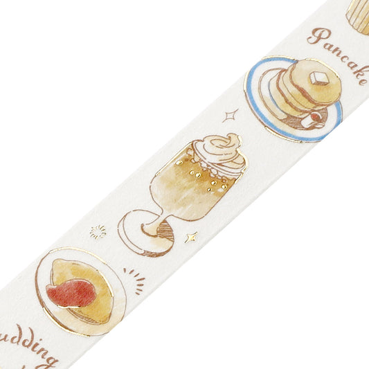 BGM Foil Stamping Masking Tape: Travel, Cafe, and Diary - Honey