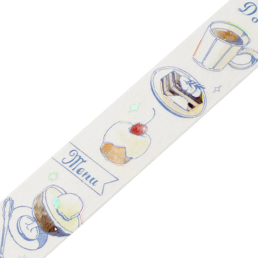 BGM Foil Stamping Masking Tape: Travel, Cafe, and Diary - Mocha