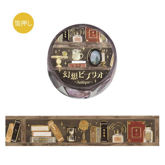 BGM Foil Stamping Masking Tape: Fantasy Bibliotheca Antique