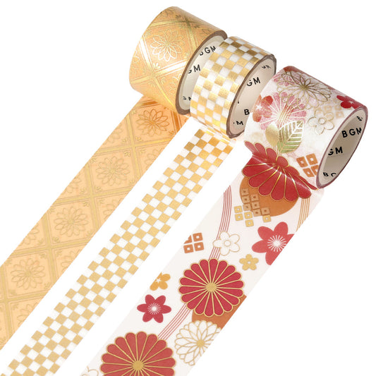 BGM Foil Stamping Masking Tape: The Color of Kimono - Brilliant Splendor