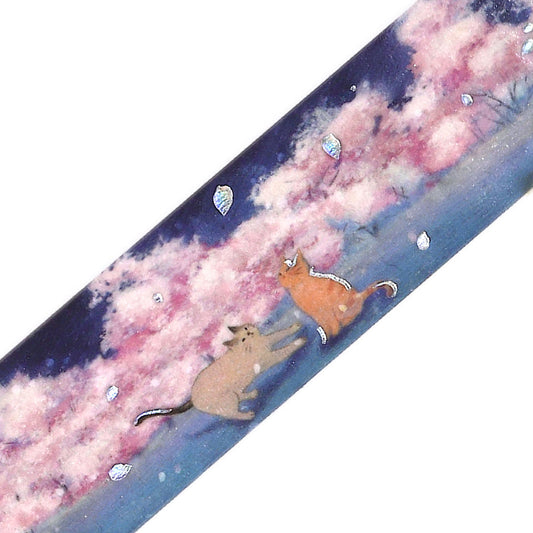 BGM Sakura Limited Masking Tape: Cat and Flower Lanterns
