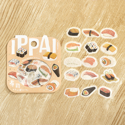 BGM Foil Stamping Flake Seal: Ippai - It's Full of Sushi