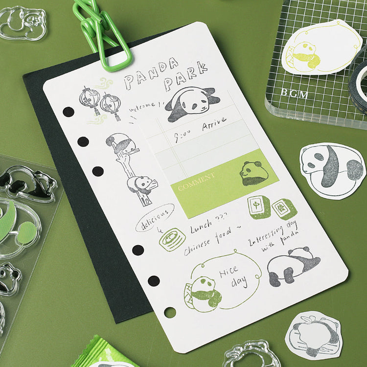 BGM Clear Stamp: Diary - Panda Diary