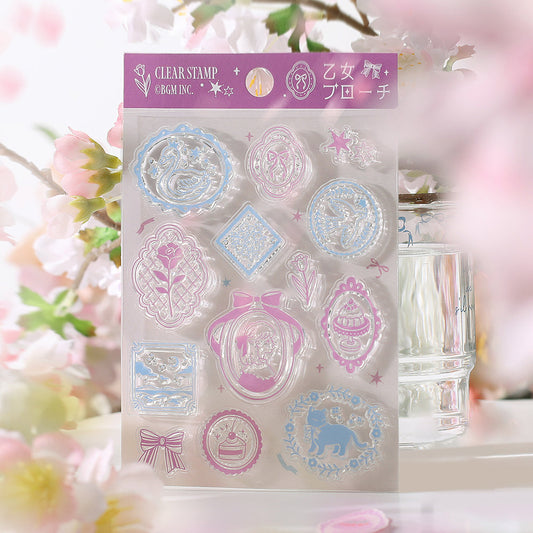BGM Clear Stamp: Diary - Maiden Brooch
