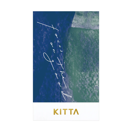 KITTA Washi Tape - Collage Message (Gold Foil)