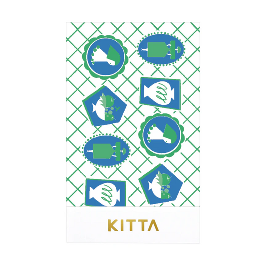 KITTA Washi Tape - Collage Waxy (Silver Foil)