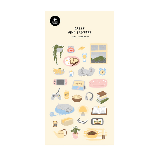 Suatelier Daily Deco Sticker - Lazy Sunday
