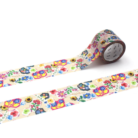 MT EX Washi Tape - Flower Sticker Collage