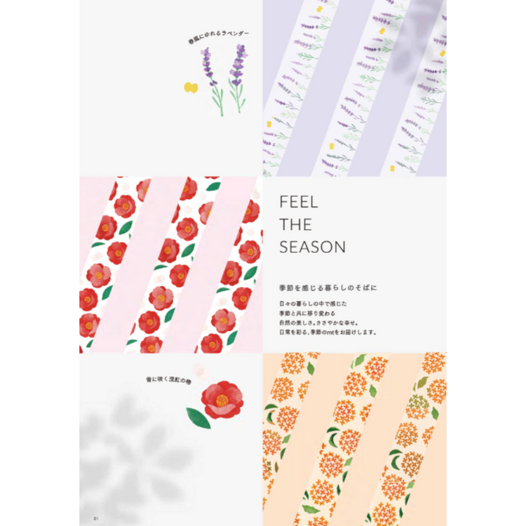 MT x Maruichikyu Washi Tape - Camellia