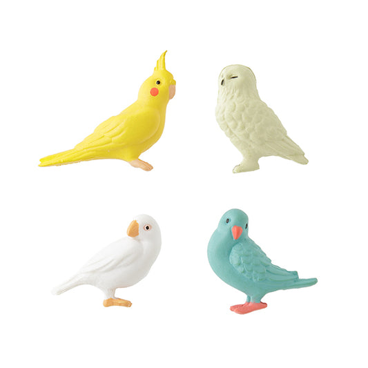 Midori Miniature Magnet - Bird B (Set of 4)
