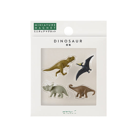 Midori Miniature Magnet - Dinosaur B (Set of 4)