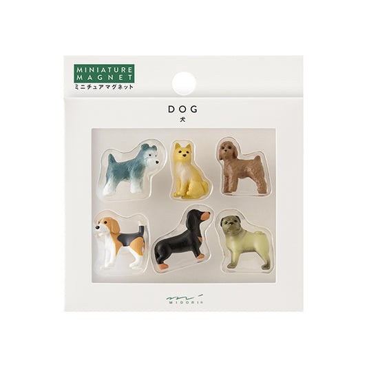 Midori Miniature Magnet - Dog C (Set of 6)