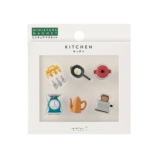 Midori Miniature Magnet - Kitchen C (Set of 6)