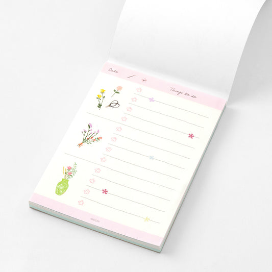 Midori To Do Memo Pad Dried Flower