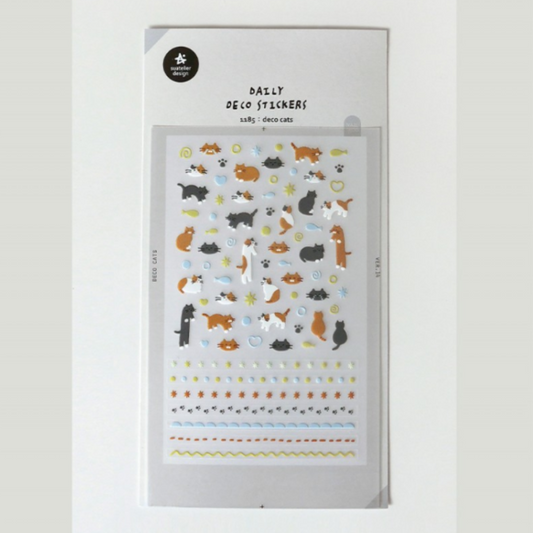 Suatelier Daily Deco Sticker - Deco Cats