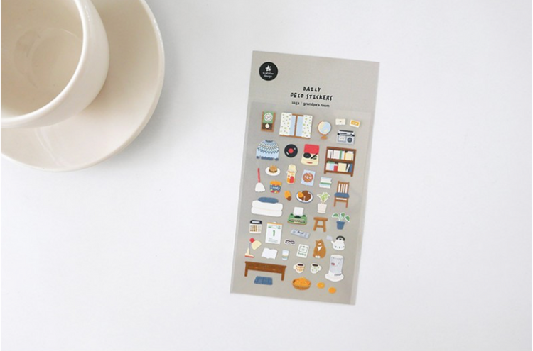 Suatelier Daily Deco Stickers - Grandpa's Room
