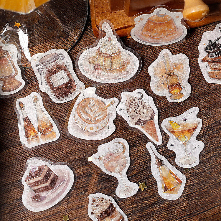 BGM Foil Stamping Flake Seal: Cafe Alamode a Space - The Starry Glow of Dusk