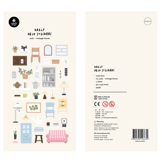 Suatelier Daily Deco Stickers - Vintage House