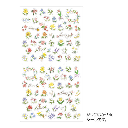 Midori Sticker (1 Sheet) - Wild Flowers