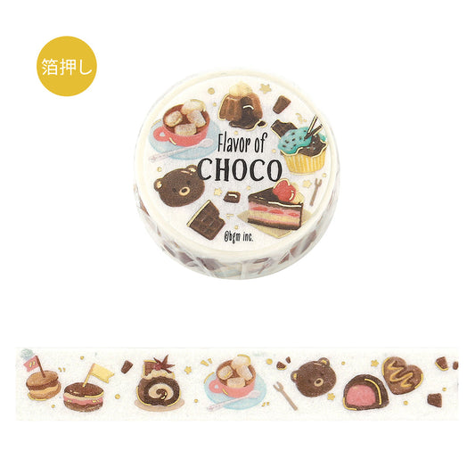 BGM Foil Stamping Masking Tape: Tokimeki Flavor - Chocolate
