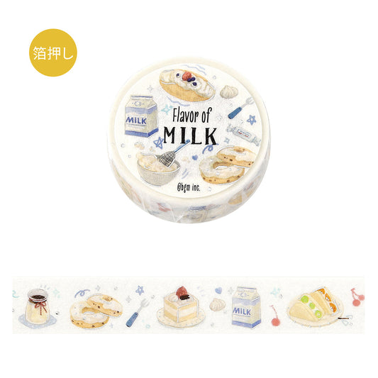 BGM Foil Stamping Masking Tape: Tokimeki Flavor - Milk