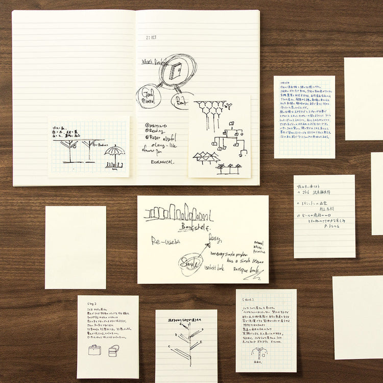 MD Paper Sticky Memo Pad <A7> Lined