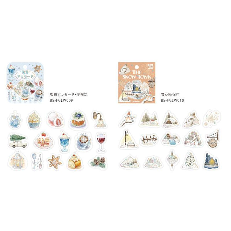 BGM Foil Stamping Winter Limited Edition Flake Seal - Snowy Town