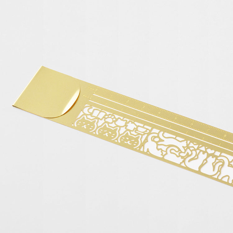 Midori Clip Ruler Cat A