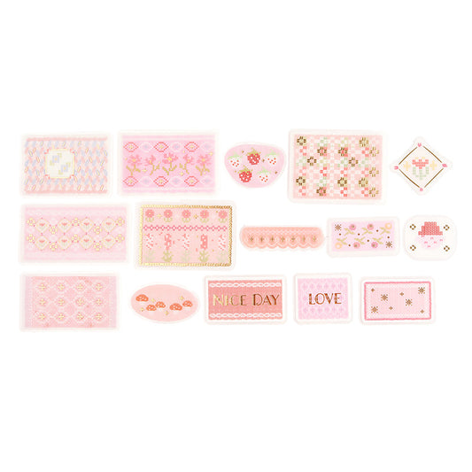 BGM Tracing Paper Seal: Nordic Knitting - Pink