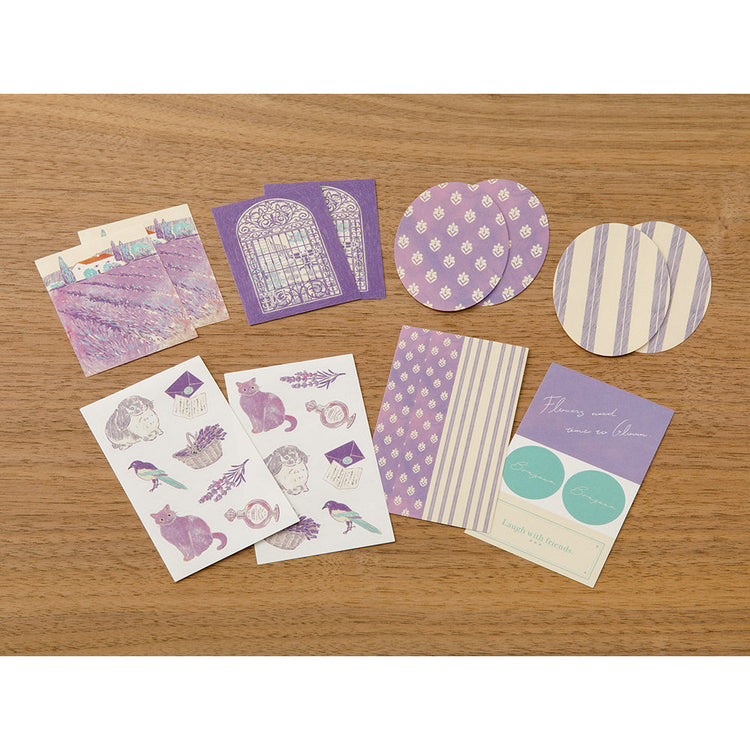 Midori Yuka Takamaru Decoration Stickers - Purple