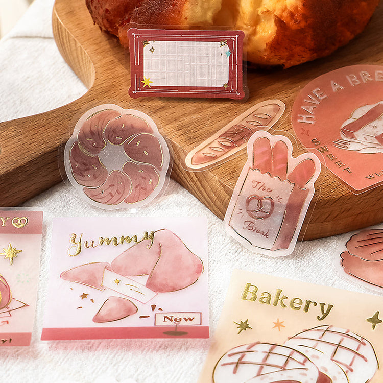 BGM Tracing Paper Seal: Holiday Shopping - Bakery