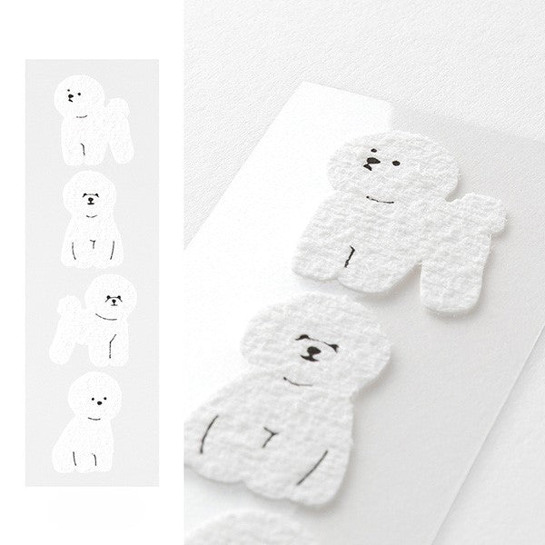 Midori Mini Letter Paper & Envelopes with Stickers 953 Bichon Frise