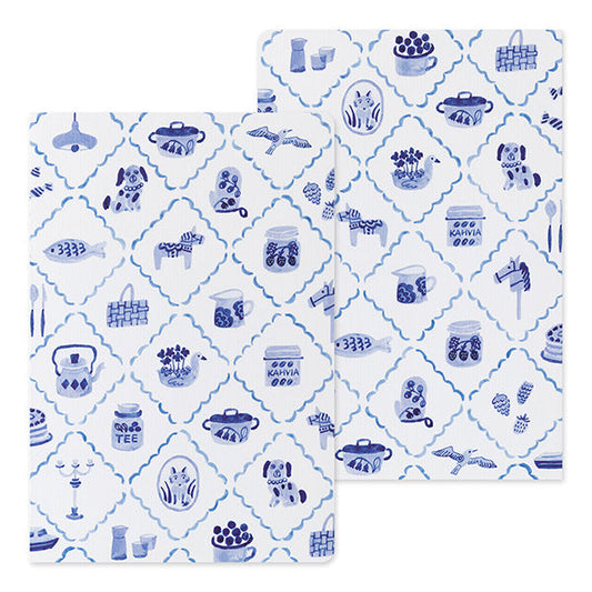 Midori Yuru Log Notebook B6 - Blue Nordic A