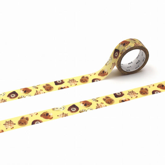 MT EX Washi Tape Animal Face Bread, MT EX Washi Tape, Washi Tape, MT Tape, WashiWednesday