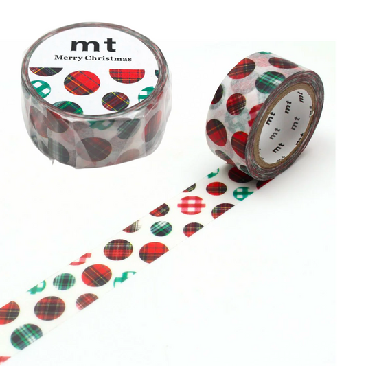 mt Masking Tape Christmas Washi Tape Christmas - Check Dot